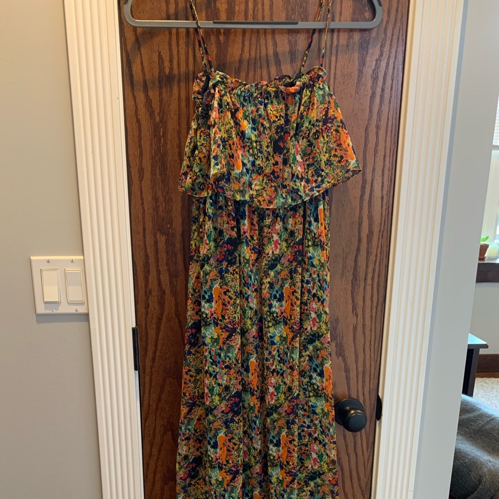 Boho multicolored maxi dress
